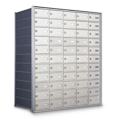 CAD Drawings American Postal Manufacturing Co. Rear Loading 55-Door Horizontal Private Mailbox
